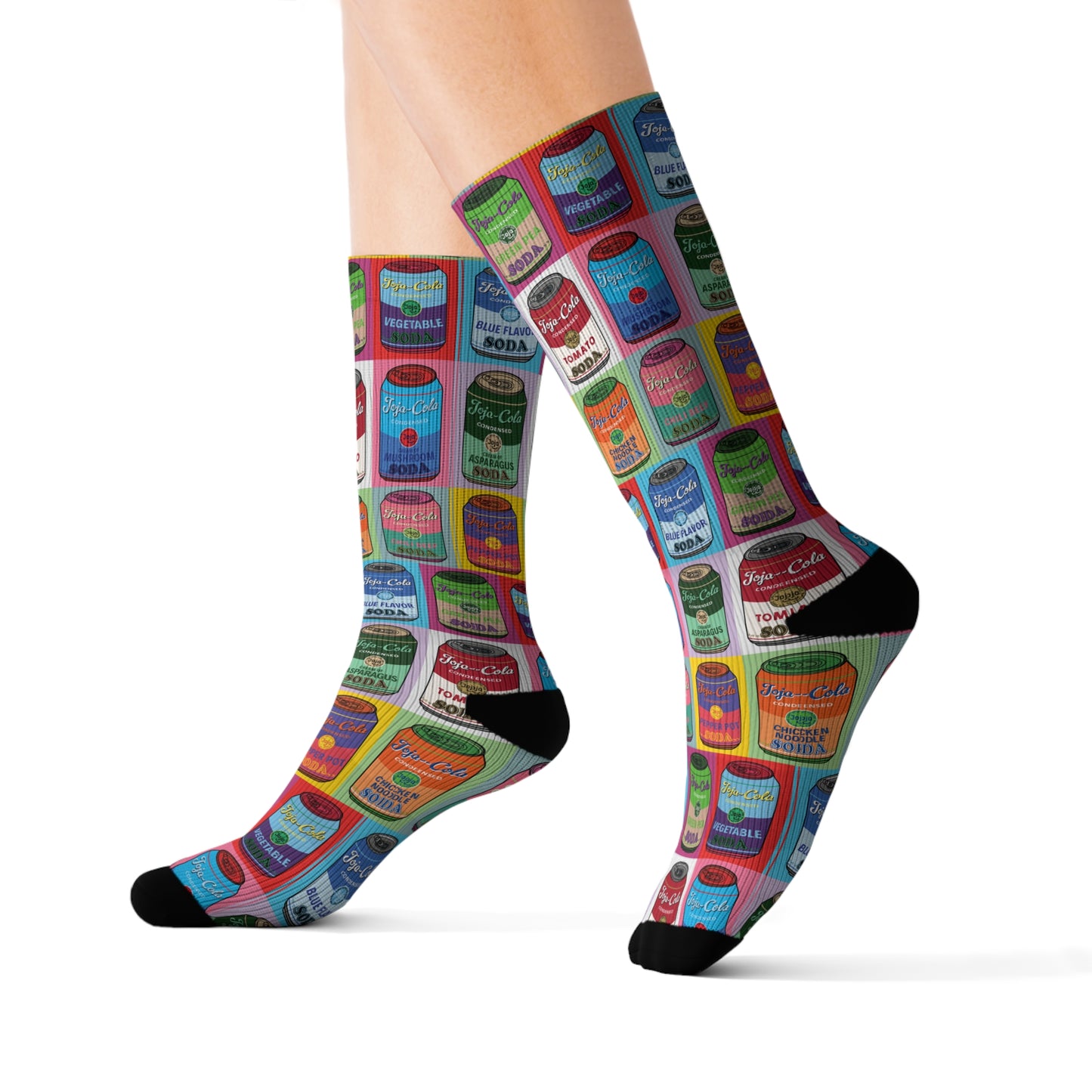 Joja Cola "Campbells Soup" Can Parody Pop Art Crew Socks