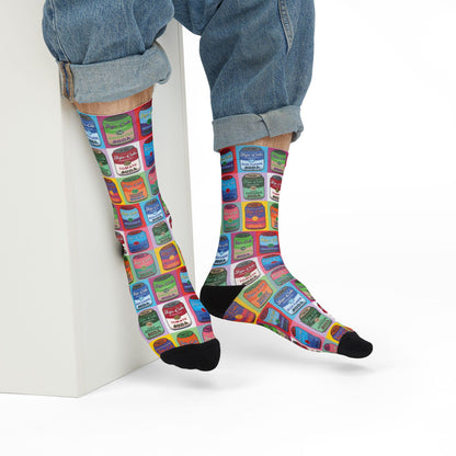 Joja Cola "Campbells Soup" Can Parody Pop Art Crew Socks