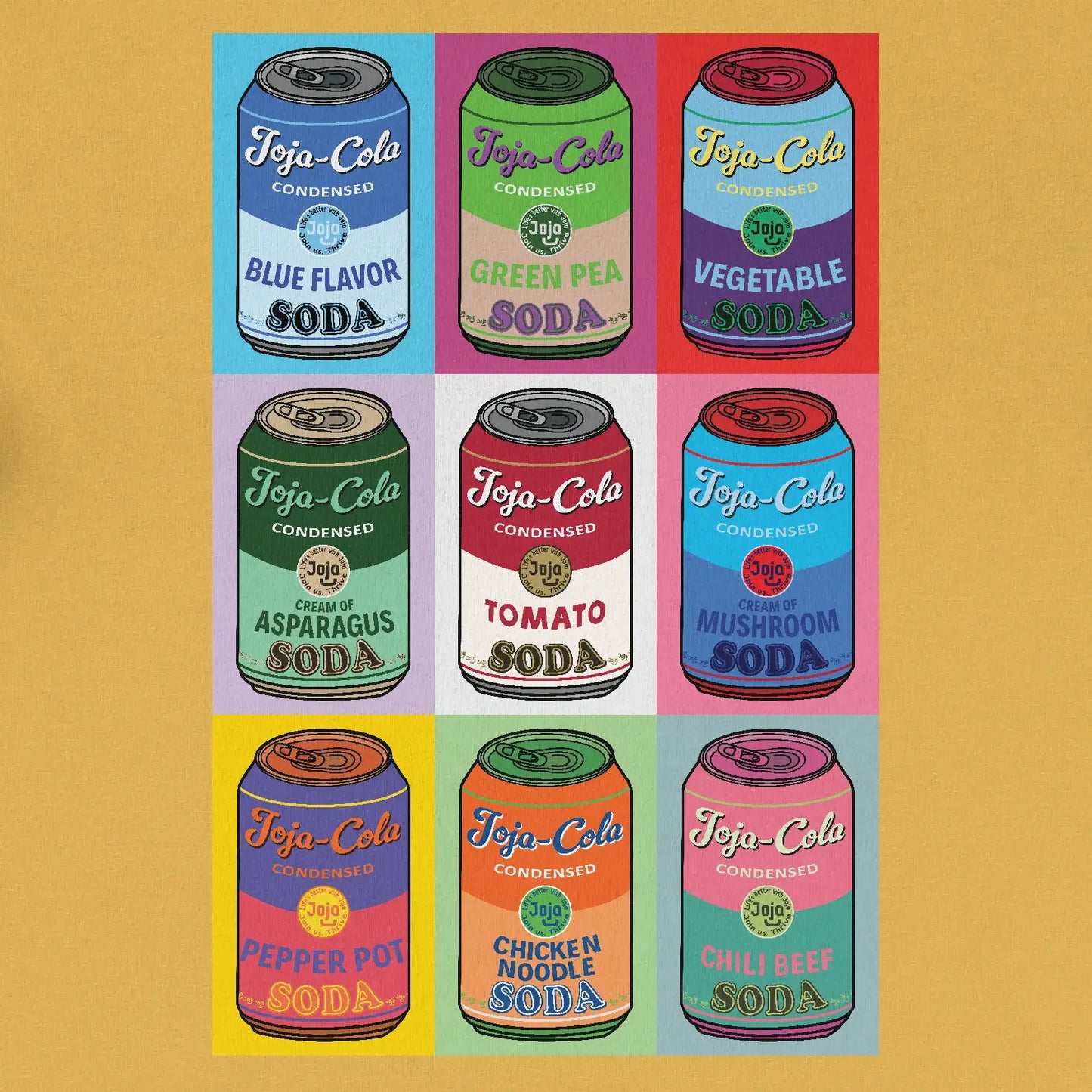 Joja Cola Soup Warhol Series - Stardew Valley Pop Art