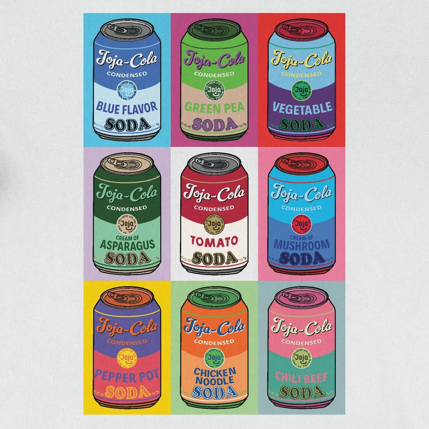 Joja Cola Soup Warhol Series - Stardew Valley Pop Art